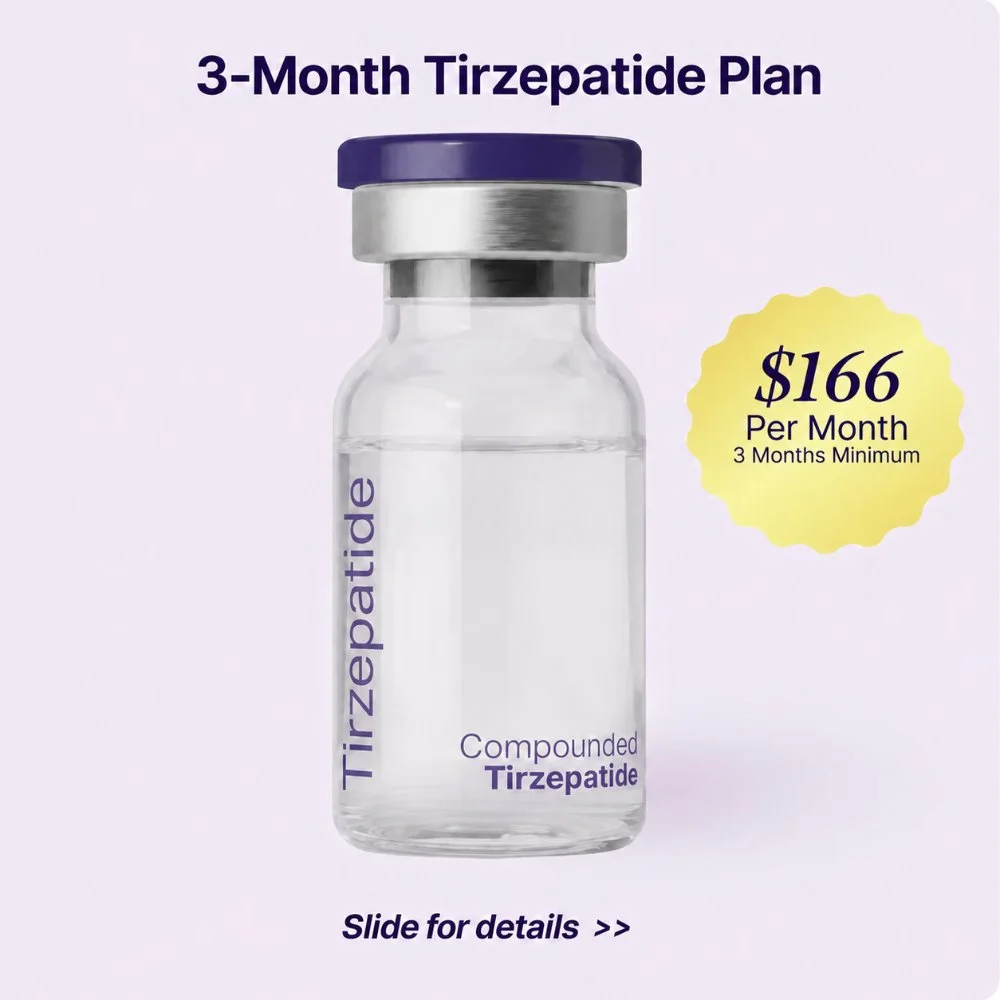3-Month Tirzepatide Plan — $166 per month
