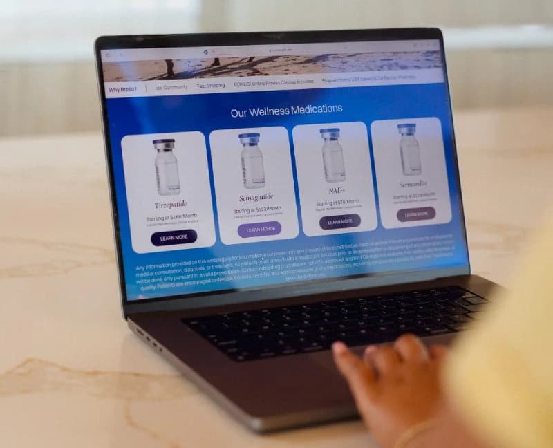 Browsing Brello's wellness medications online